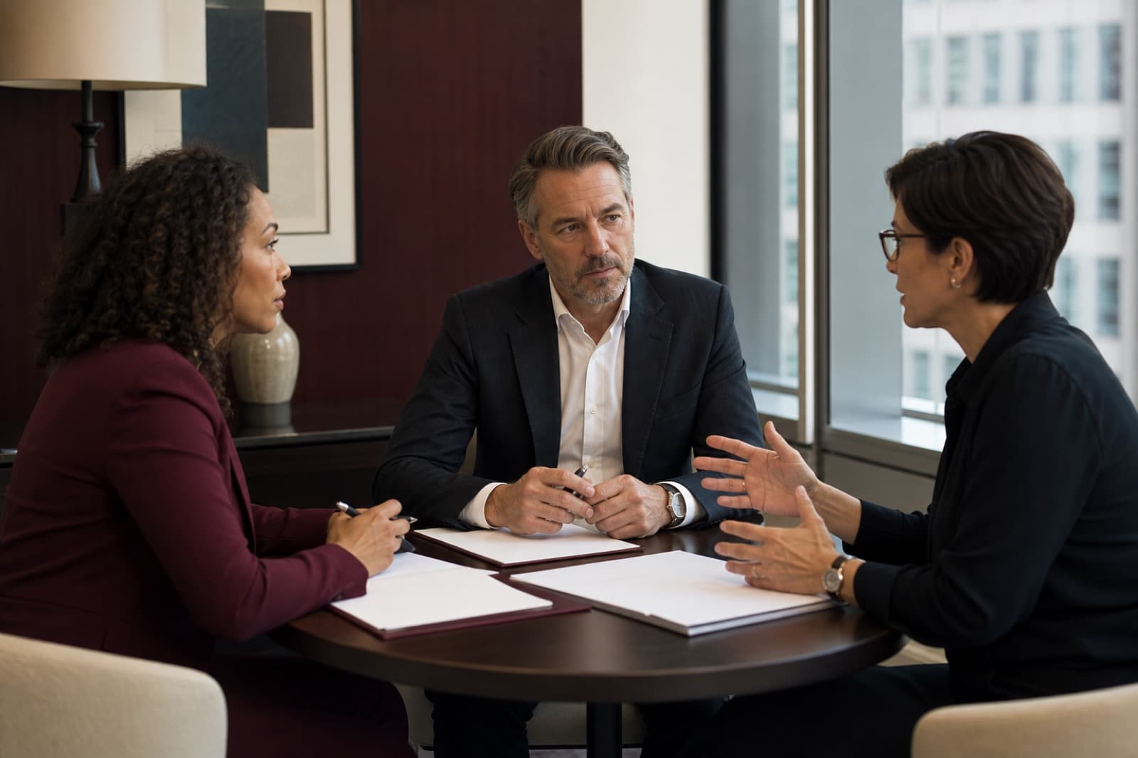 An executive sponsor and coach mapping information boundaries